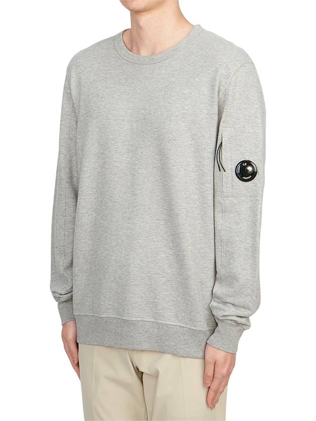 Light Fleece Sweatshirt Grey - CP COMPANY - BALAAN 3