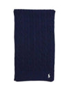 POLO RALPHLAUREN pony logo embroidery cable knit muffler 455954638002 - POLO RALPH LAUREN - BALAAN 3