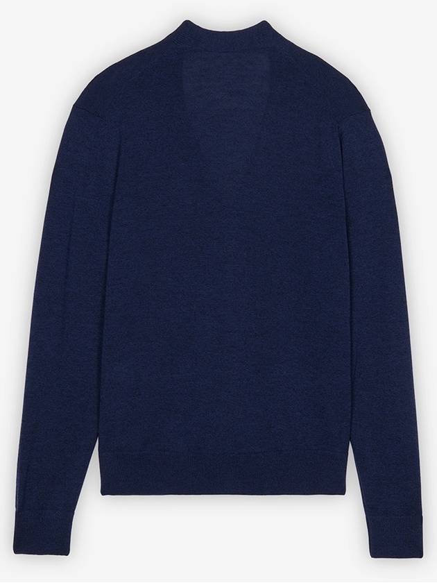 Fox Head Patch Classic Wool Cardigan Navy - MAISON KITSUNE - BALAAN 3