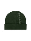 Men's Lettering Logo Beanie Olive - STONE ISLAND - BALAAN 1