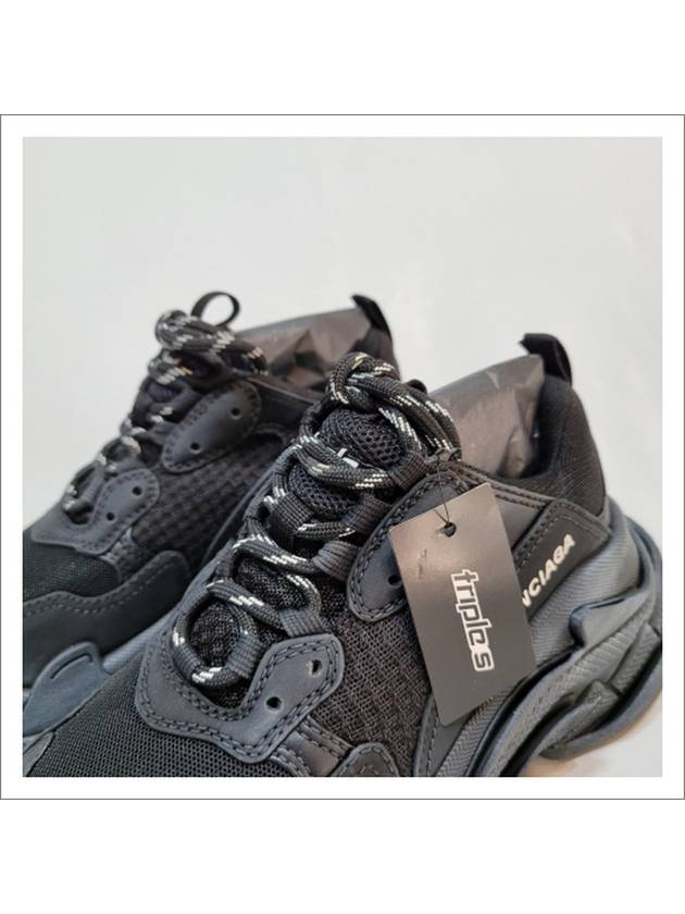 Triple S Low Top Sneakers Black - BALENCIAGA - BALAAN 3