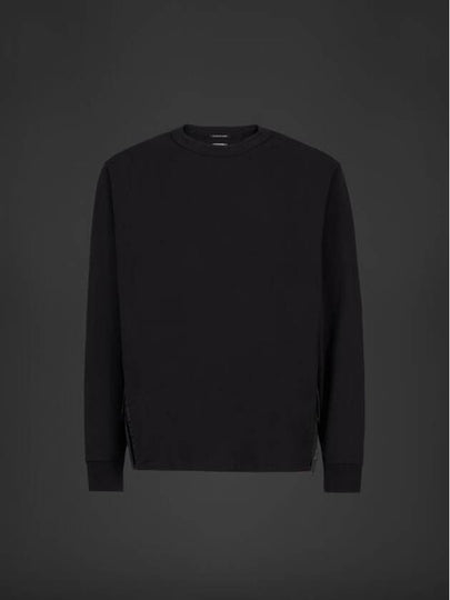 Metropolis Series Stretch Fleece Mix Pocket Sweatshirt Black - CP COMPANY - BALAAN 2