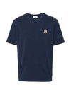 Fox Head Patch Classic Short Sleeve T-Shirt Ink Blue - MAISON KITSUNE - BALAAN 3