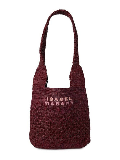 Praia Embroidery Logo Small Shoulder Back Wine - ISABEL MARANT - BALAAN 2