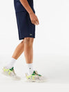 Men's Sports Tennis Solid Diamond Weave Taffeta Shorts Navy - LACOSTE - BALAAN 4