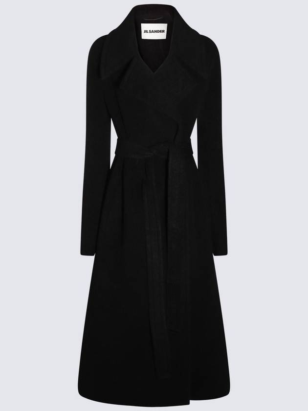 Jil Sander Black Wool Coat - JIL SANDER - BALAAN 1