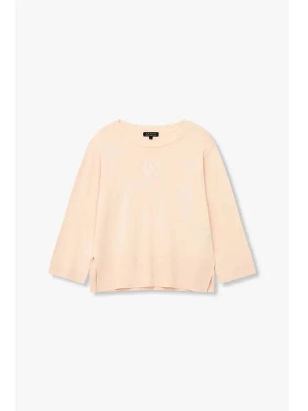 Women s Front Logo Rayon Pullover Peach - ARMANI EXCHANGE - BALAAN 1