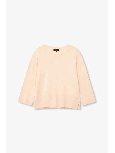 Women s Front Logo Rayon Pullover Peach - ARMANI EXCHANGE - BALAAN 1