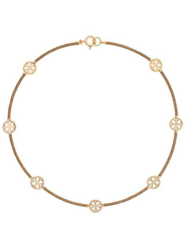 Miller Pave Necklace Smoky Topaz Gold - TORY BURCH - BALAAN 1