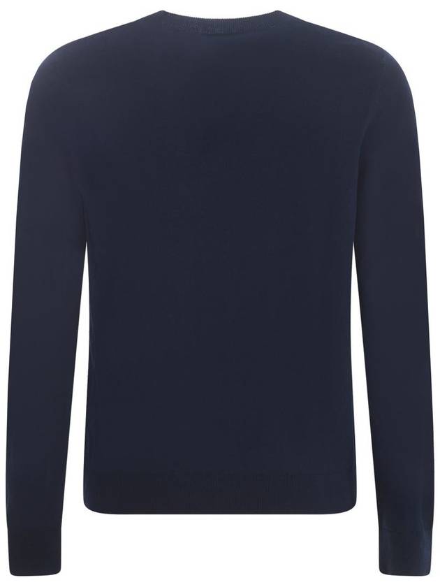 Embroidered Logo Knit Top Navy - A.P.C. - BALAAN 4