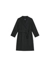 Arona Belt Virgin Wool Single Coat Black - MAX MARA - BALAAN 1