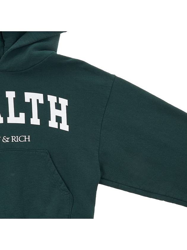 HEALTH IVY CROPPED HOODIE FOREST WHITE - SPORTY & RICH - BALAAN 4