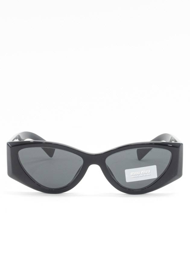 Logo Women Sunglasses Black SMU06Y E1AB F05S0 - MIU MIU - BALAAN 4