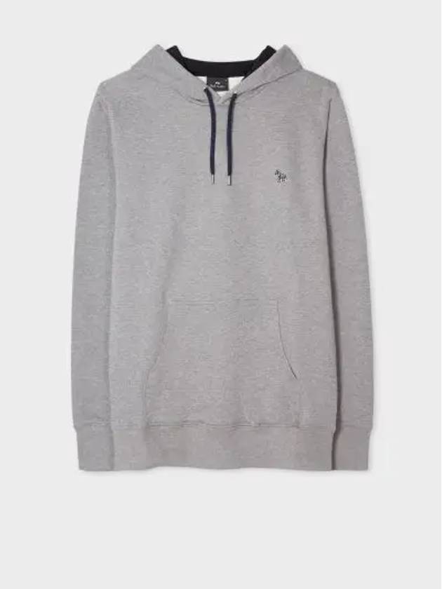 Zebra Logo Cotton Hooded Grey - PAUL SMITH - BALAAN 2