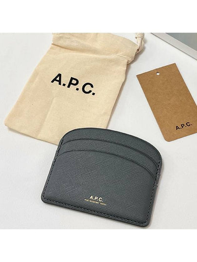 Demi Lune Card Wallet Grey - A.P.C. - BALAAN 2