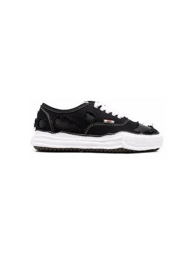 Baker OG Sole Broken Low Top Sneakers Black - MAISON MIHARA YASUHIRO - BALAAN 1