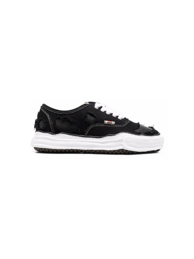 Baker OG Sole Broken Low Top Sneakers Black - MAISON MIHARA YASUHIRO - BALAAN 1