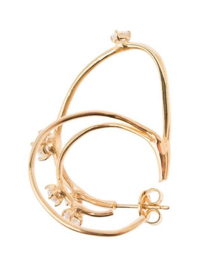 'Constellation' Gold-Colored Multi Hoops Earrings In Sterling Silver Woman - PANCONESI - BALAAN 2