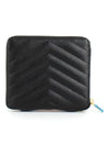 Monogram Compact Zipper Halfwallet Black - SAINT LAURENT - BALAAN 3