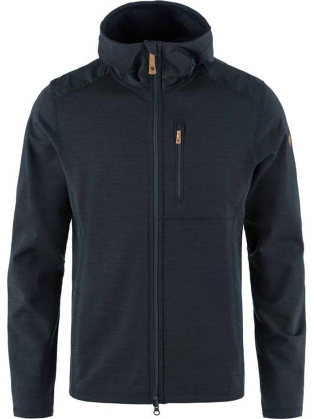 Men's Keb Fleece Hoodie Dark Navy - FJALL RAVEN - BALAAN 2