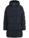 Men's Wappen Patch Crinkle Wraps Long Padding Navy - STONE ISLAND - BALAAN 3