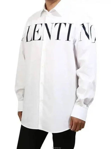 Logo Long Sleeve Shirt White - VALENTINO - BALAAN 1