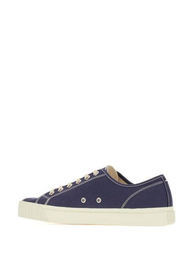 Tabi Cotton Low Top Sneakers Blue - MAISON MARGIELA - BALAAN 1