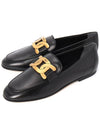 Kate Metal Logo Leather Loafers Black - TOD'S - BALAAN 2