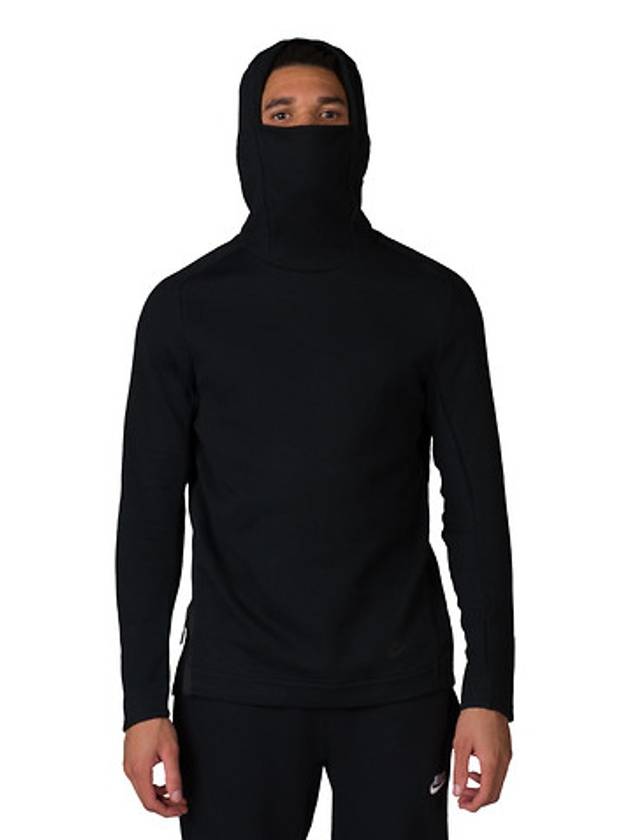 01805215010Tech fleece pullover funnel neck hooded tshirtblack - NIKE - BALAAN 3