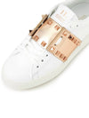 Rockstud Untitled Calfskin Low Top Sneakers White Rose Gold - VALENTINO - BALAAN 8