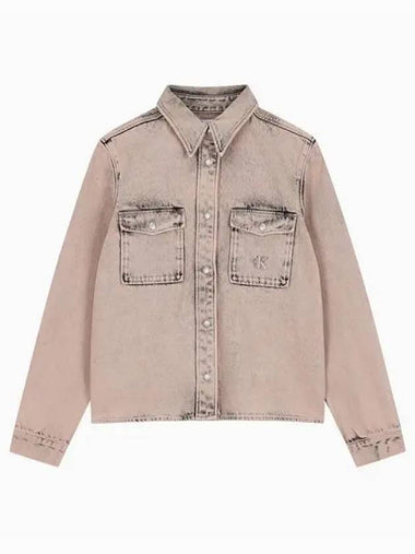 Jeans Slim Denim Jacket Pink - CALVIN KLEIN - BALAAN 1