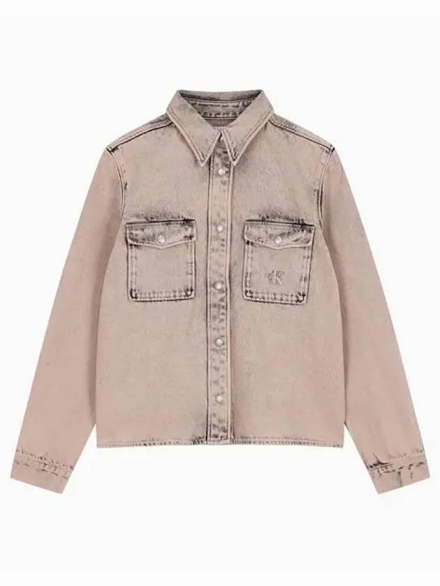 Jeans Slim Denim Jacket Pink - CALVIN KLEIN - BALAAN 2