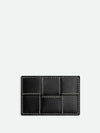 Cassette Credit Card Wallet Black Natural - BOTTEGA VENETA - BALAAN 2