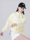 Hooded Zip-up Anorak Packable High Function Waterproof Light Yellow Rain Jacket DO3222WB41 - DOYOUKNOWMC GOLF WEAR - BALAAN 1