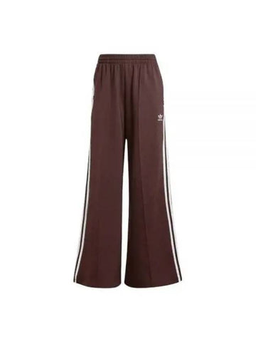 Adicolor Classic Wide Leg Pants Brown KR Women - ADIDAS - BALAAN 1