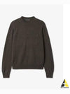 Face Patch Crew Neck Knit Top Grey Brown - ACNE STUDIOS - BALAAN 2