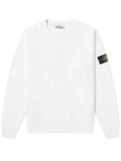 Men's Wappen Patch Sweatshirt White - STONE ISLAND - BALAAN 2