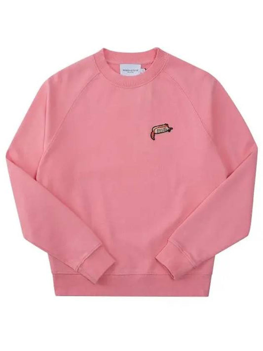 Olly Hot Dog Patch Vintage Sweatshirt Pink - MAISON KITSUNE - BALAAN.