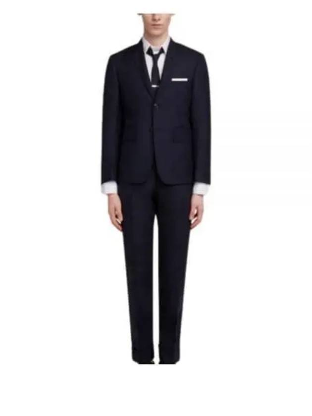 Men's Signature Classic Wool Suit Navy - THOM BROWNE - BALAAN 2