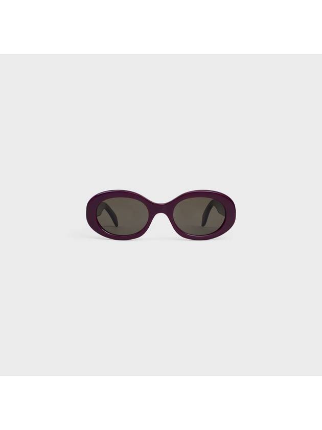 Eyewear Triomphe Acetate Sunglasses Aubergine - CELINE - BALAAN 2