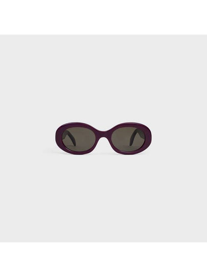 Eyewear Triomphe 01 Acetate Sunglasses Aubergine - CELINE - BALAAN 2