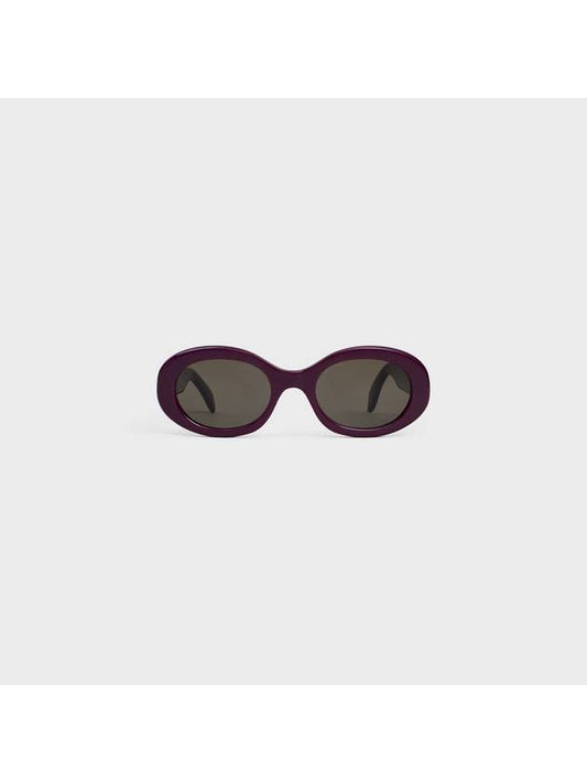 Eyewear Triomphe Acetate Sunglasses Aubergine - CELINE - BALAAN 1