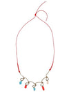 Hanging coral and turquoise stones Necklace - MARNI - BALAAN 1