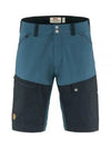 Men's Abisco Midsummer Shorts Indigo Blue Dark Navy - FJALL RAVEN - BALAAN 2