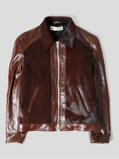 Andalou Leather Jacket Brown - OUR LEGACY - BALAAN 2