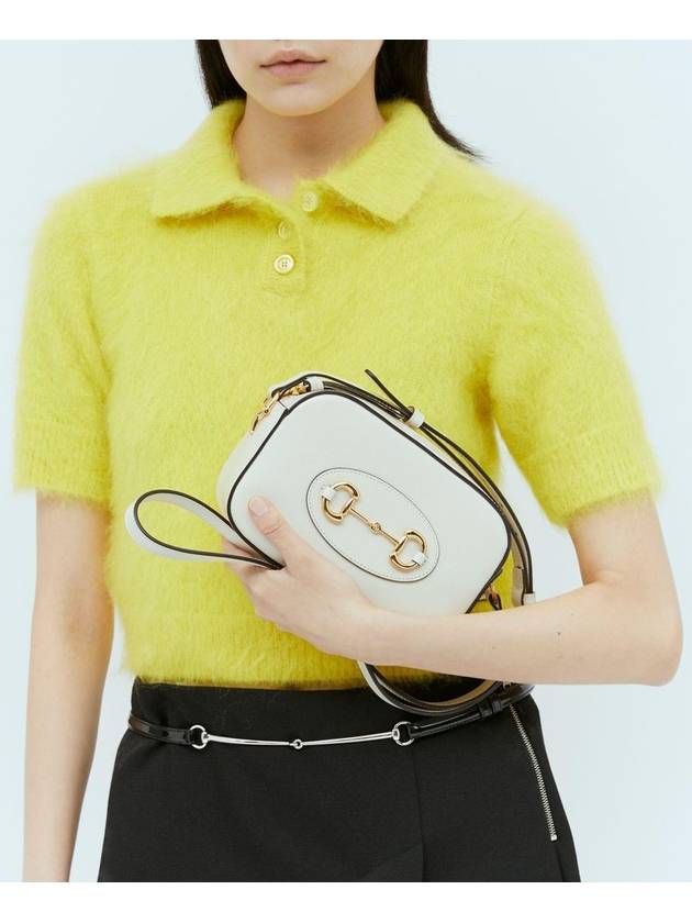 Horsebit 1955 Small Shoulder Bag White - GUCCI - BALAAN 5