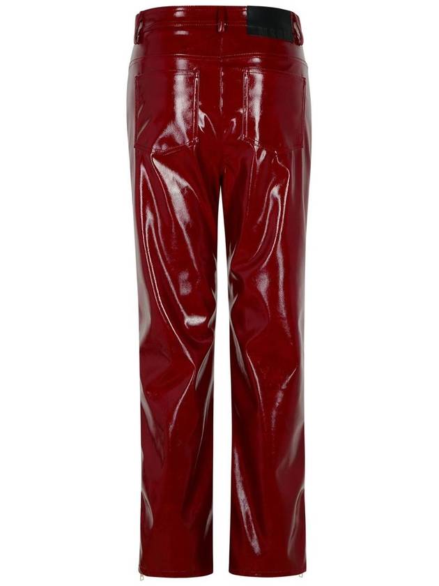 Msgm Burgundy Polyester Pants - MSGM - BALAAN 3