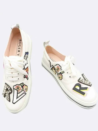 RVW40328340 White Color Women s Call Me Sneakers Size 37 - ROGER VIVIER - BALAAN 2