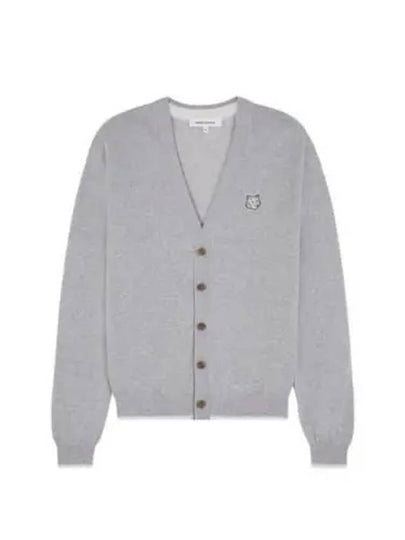 Bold Fox Head Cotton Cardigan Grey - MAISON KITSUNE - BALAAN 2