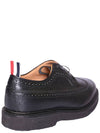 Three Stripes Wingtip Loafers Black - THOM BROWNE - BALAAN.